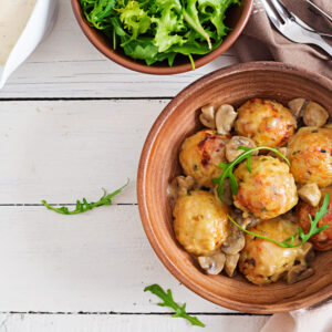 Chicken with mushroum sauce